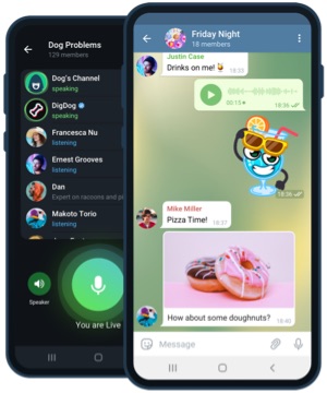 Telegram على هاتف أندرويد